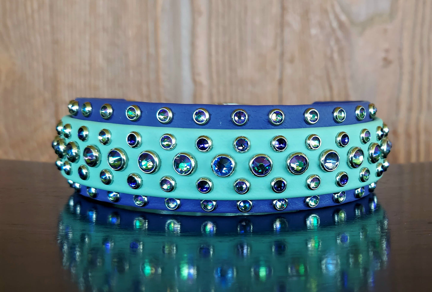 Aspire Double Layer Buckle Collar - SAGE/PURPLE
