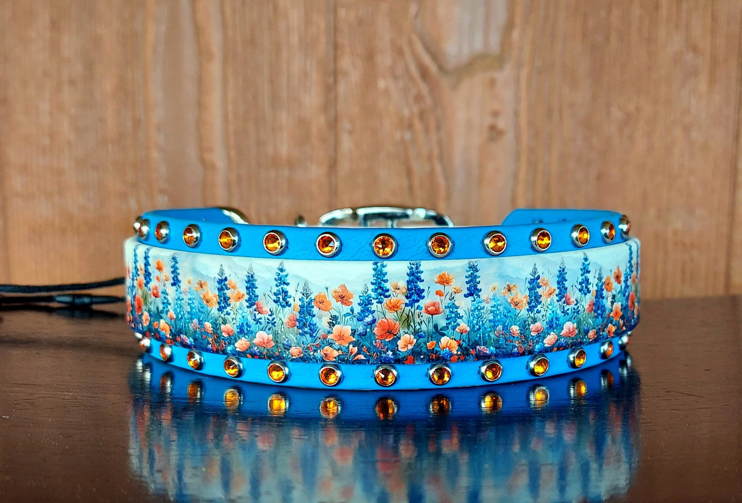 Blue Bonnets Buckle Collar