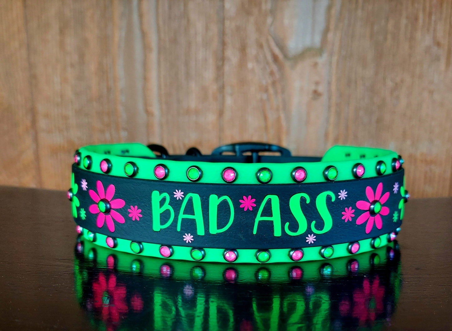Neon BadAss Buckle Collar