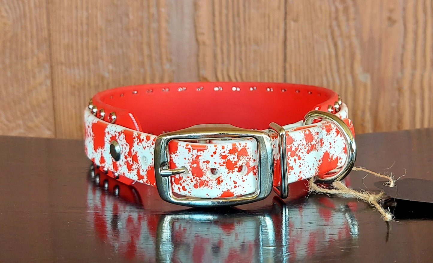Blood Splatter UV Printed Buckle Collar