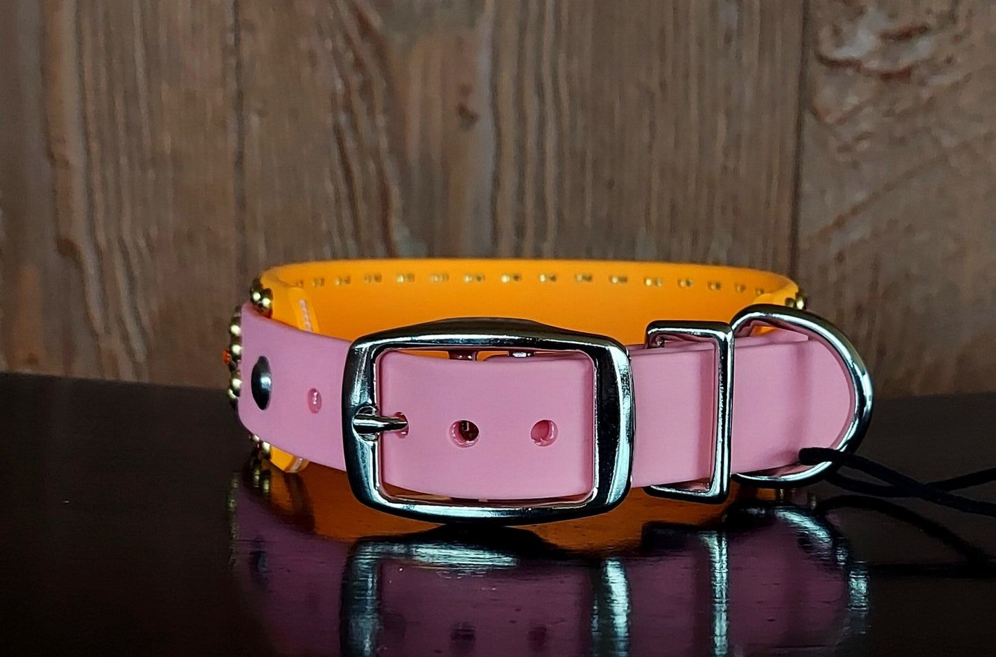 Regal Pastel Pink Buckle Collar