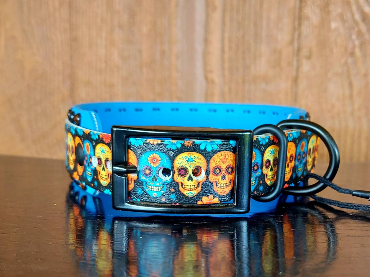 Sugar Skulls Buckle Collar