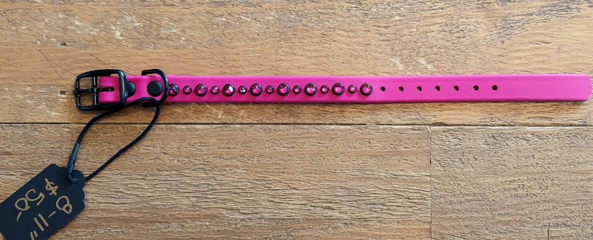 Puppy Bling Buckle Collar - Magenta