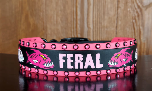 Feral Piranhas Buckle Collar