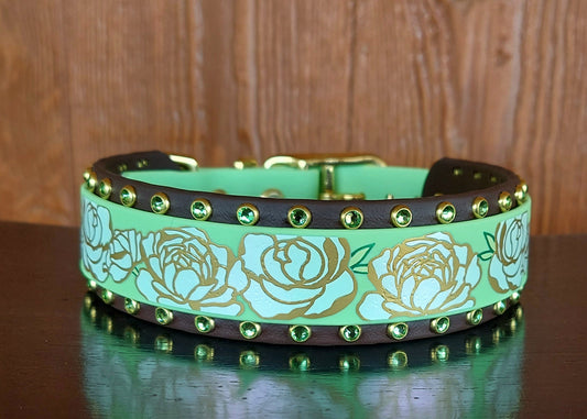 Peonies Buckle Collar