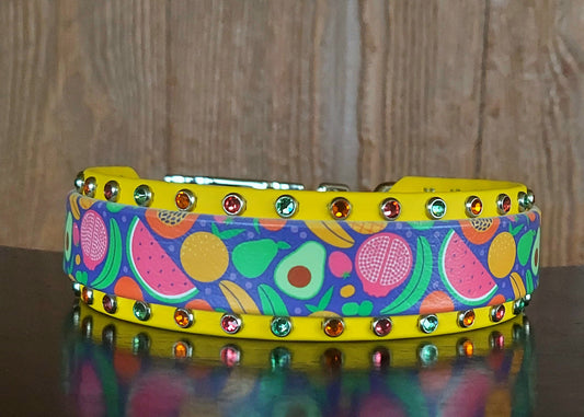 Fruit Basket UV Buckle Collar