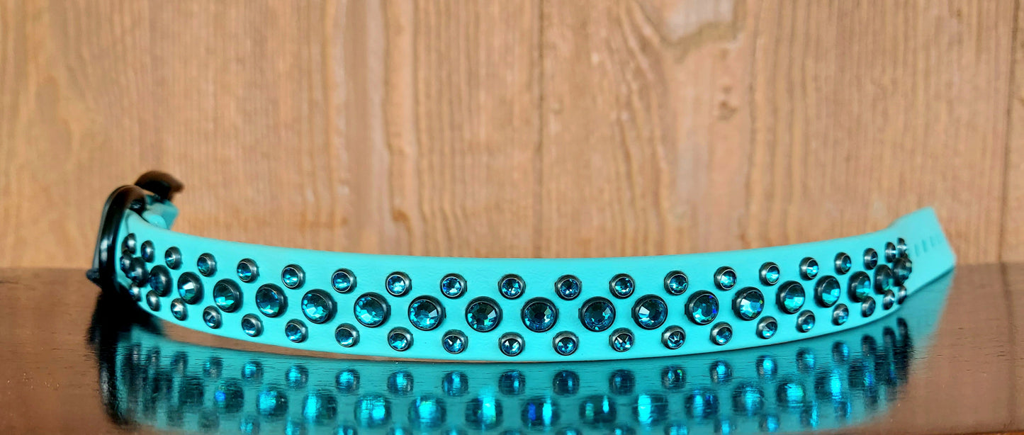 Aspire Single Layer Buckle Collar - DUSTY TURQUOISE