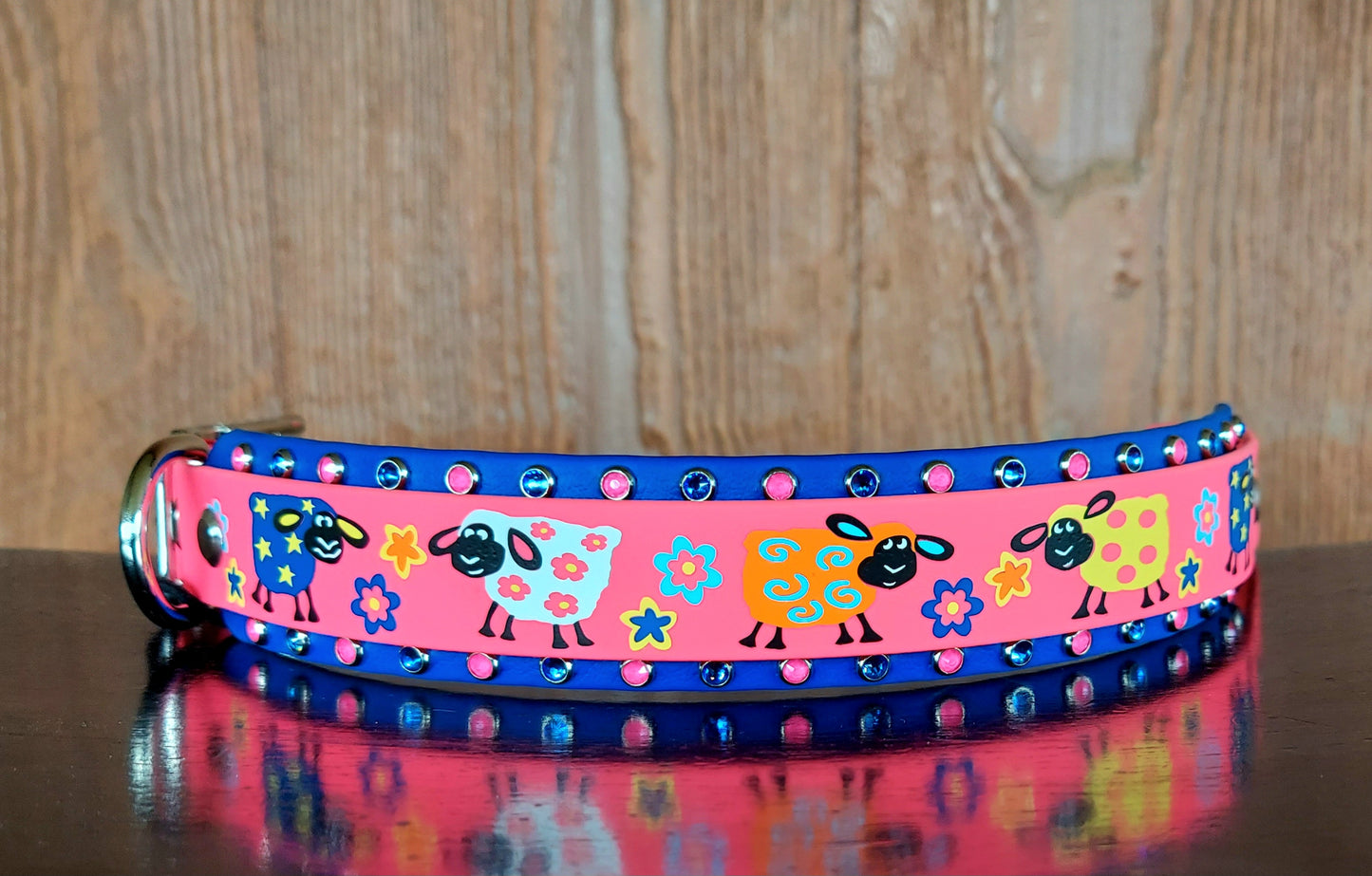 Whimsical Sheep Buckle Collar