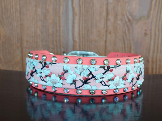 Cherry Blossoms Buckle Collar