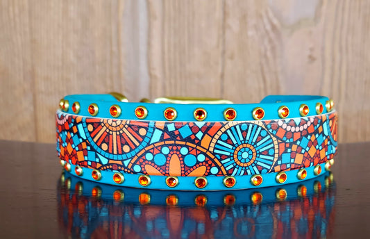 Mandala Buckle Collar