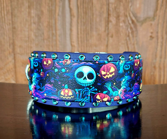 Jack Skellington Buckle Collar - 2 INCH