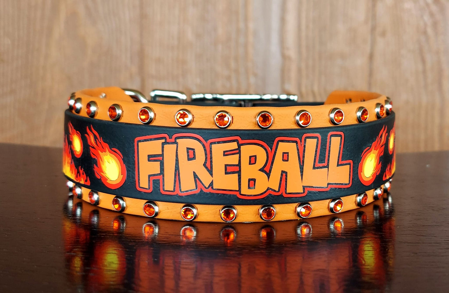 Fireball Buckle Collar