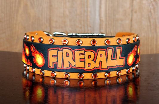 Fireball Buckle Collar