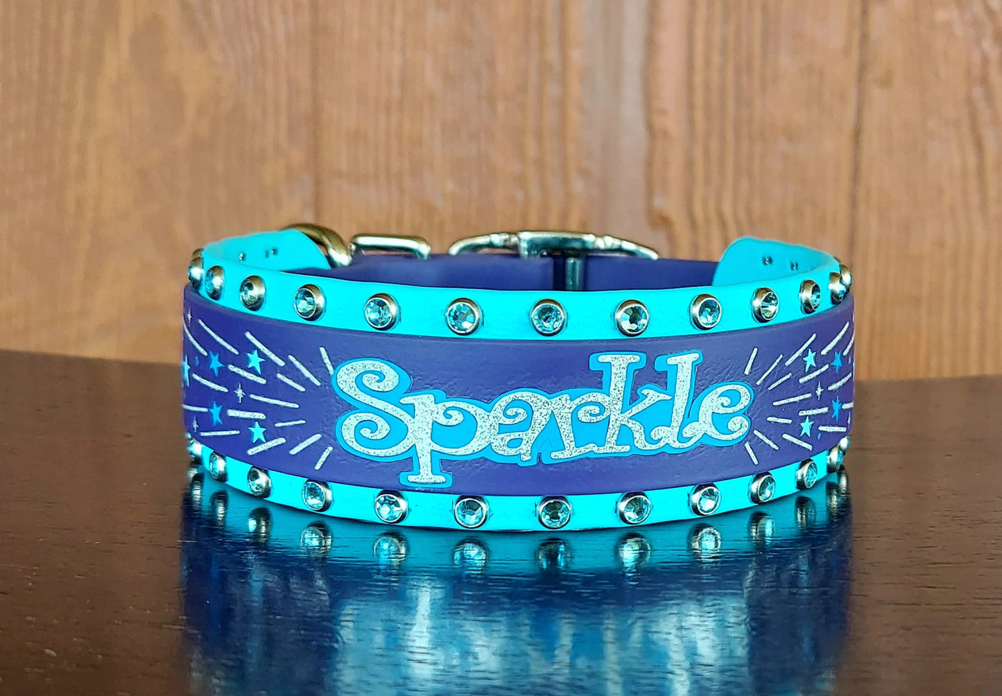 Sparkle BLUE Buckle Collar