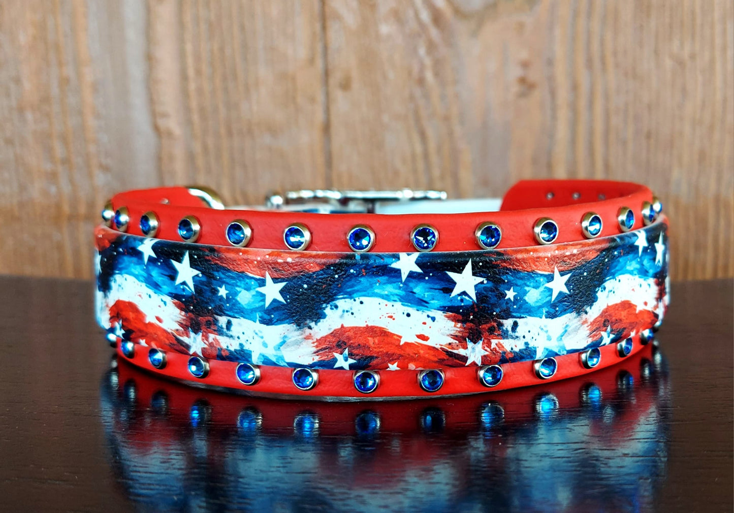 American Grunge UV Printed Buckle Collar