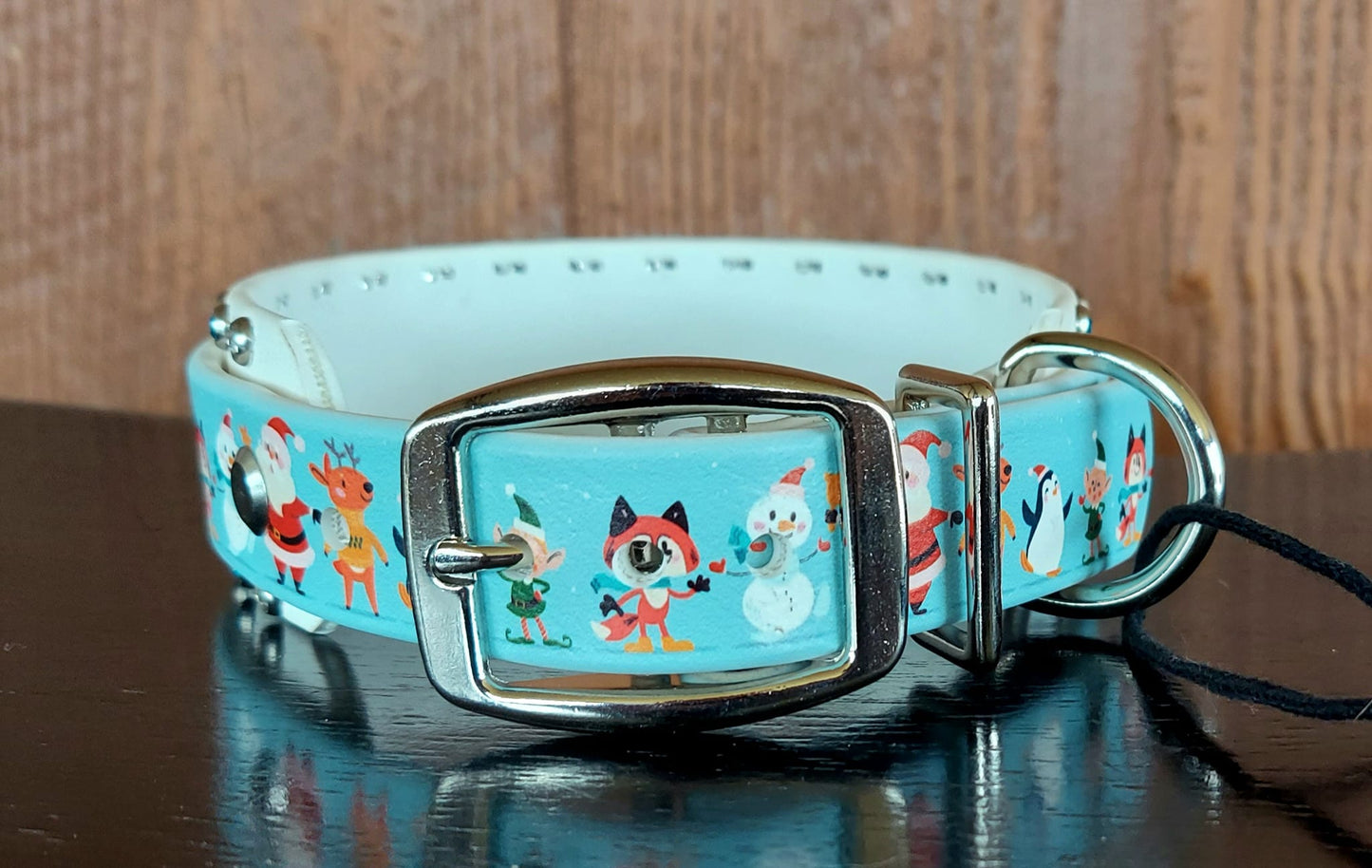 Cartoon Christmas UV Buckle Collar