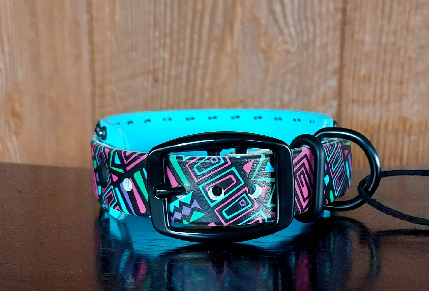 Neon Tribal UV Buckle Collar