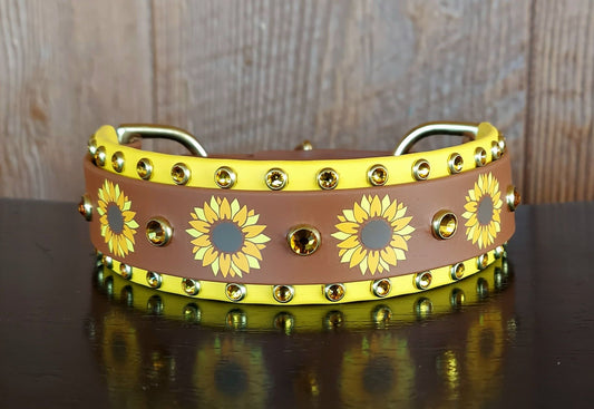 Sunflowers Martingale style Collar