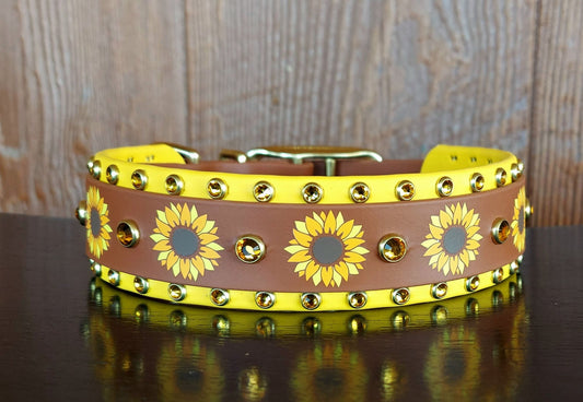 Sunflowers Buckle Collar