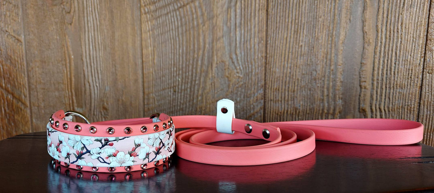 Cherry Blossom UV Printed French Martingale