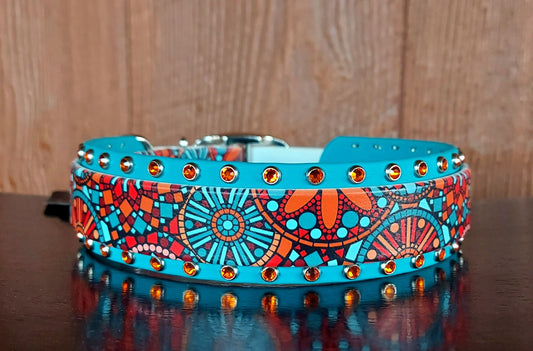 Mandala UV Printed Buckle Collar