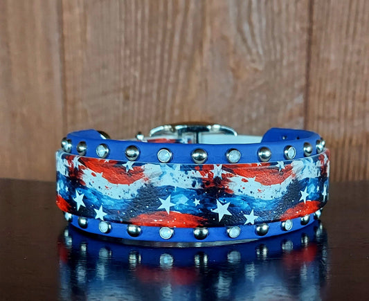 American Grunge Buckle Collar, ROYAL