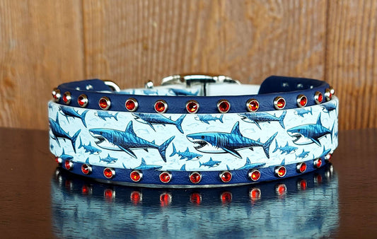 Sharks UV Buckle Collar