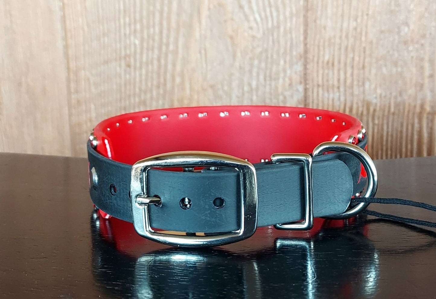 Feral Piranhas RED Buckle Collar