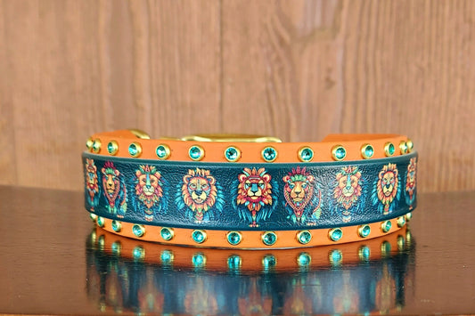 Lions Buckle Collar