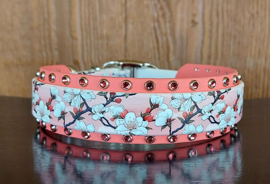 Cherry Blossoms Buckle Collar