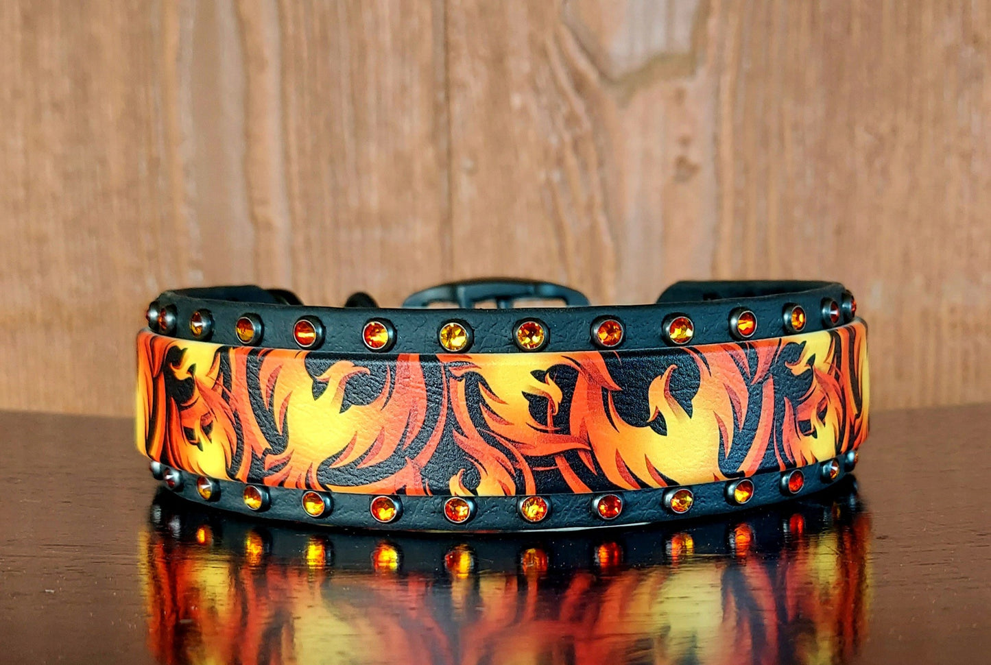 Phoenix Rising Buckle Collar