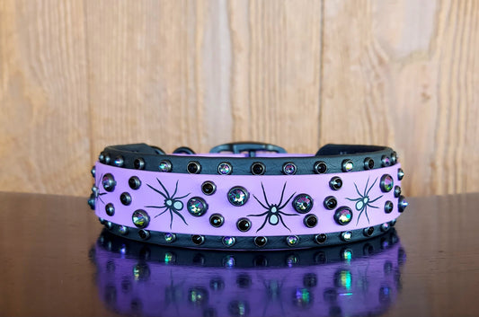 Sparkle and Spiders HTV Buckle Collar