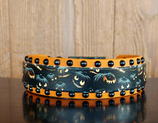 Angry Punkins UV Printed Buckle Collar