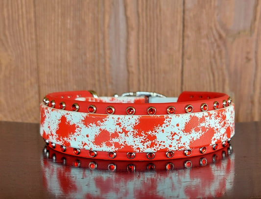 Blood Splatter UV Printed Buckle Collar