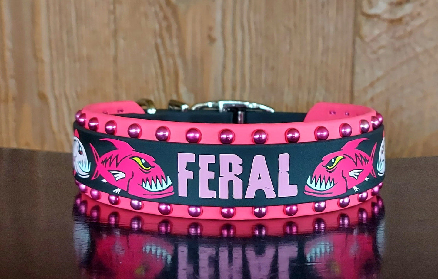 Feral Piranhas Buckle Collar