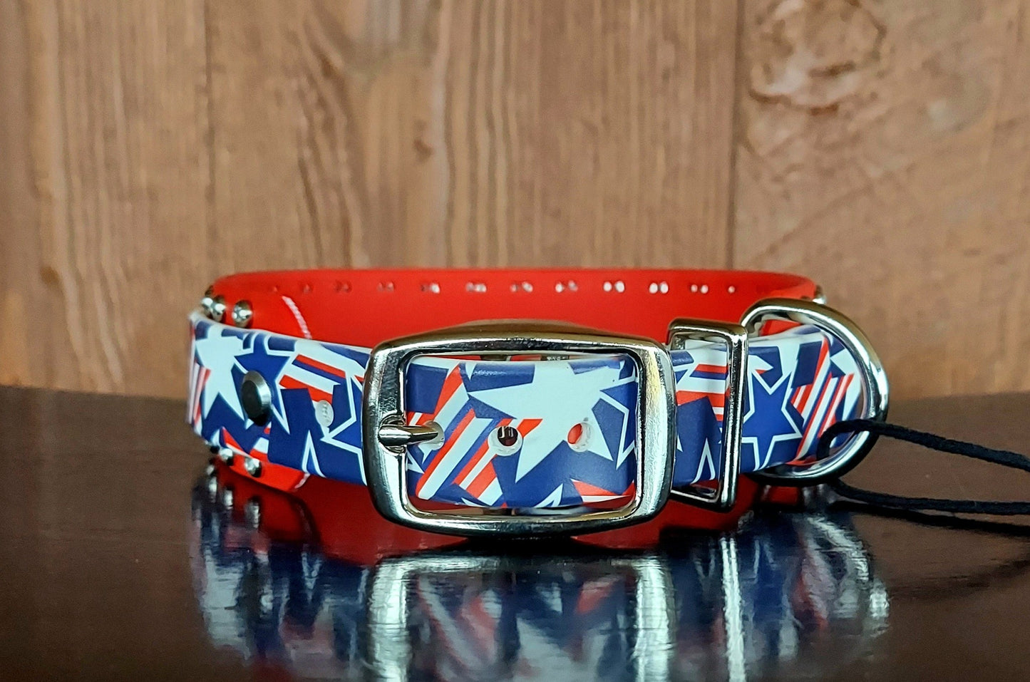 Patriotic Stars Buckle Collar