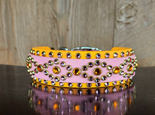 Regal Pastel Pink Buckle Collar