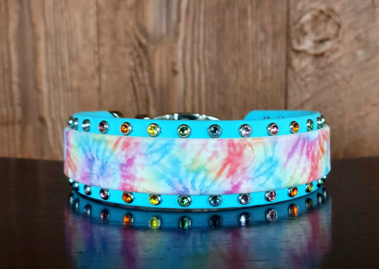 Pastel Tie-Dye Buckle Collar