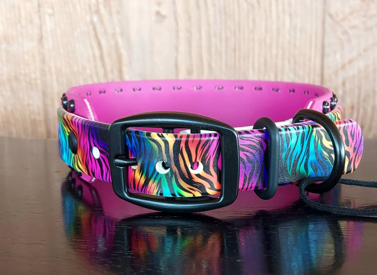 Neon Tiger Buckle Collar