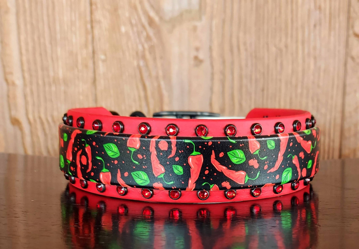 Spicy Peppers Buckle Collar