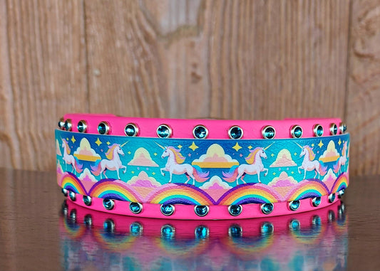Unicorns and Rainbows Buckle Collar