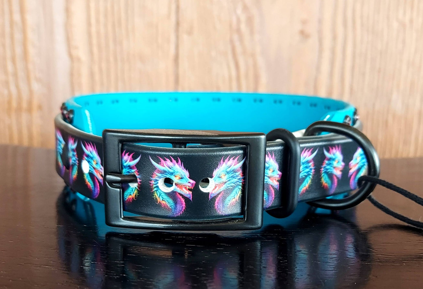 Neon Dragons Buckle Collar