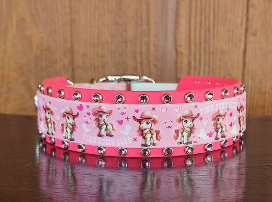 Pink Pony Club Buckle Collar