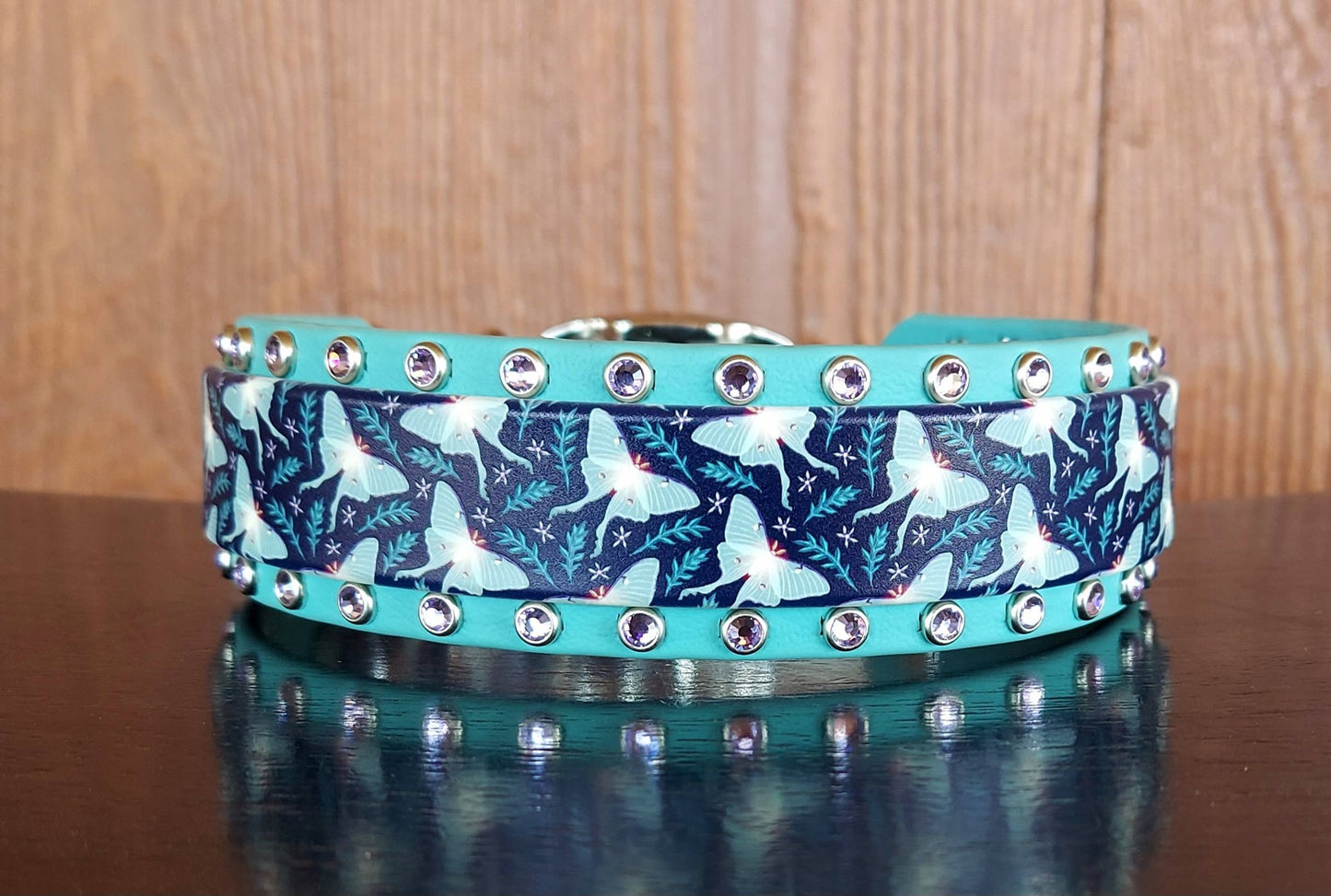 Luna Moth Buckle Collar