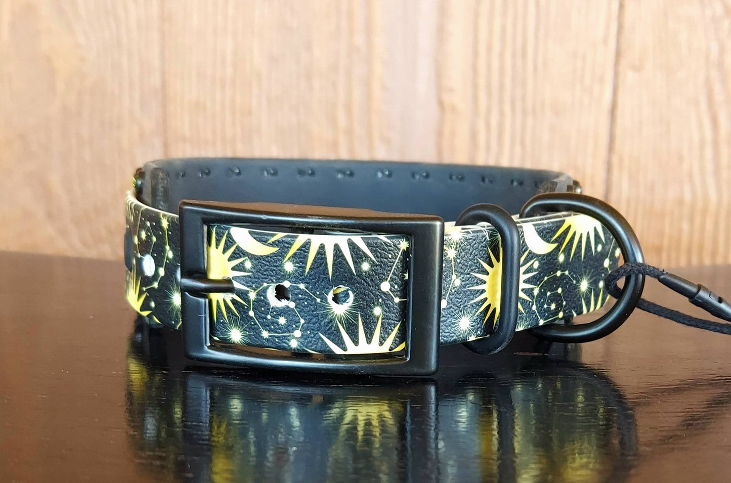 Star Sky BLACK Buckle Collar
