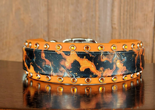 Tiger Eye Buckle Collar