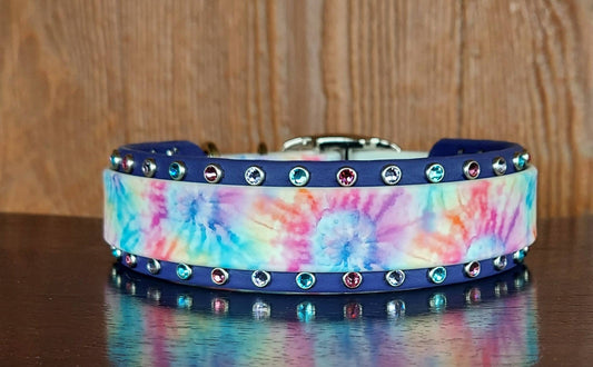 Pastel Tie-Dye Buckle Collar