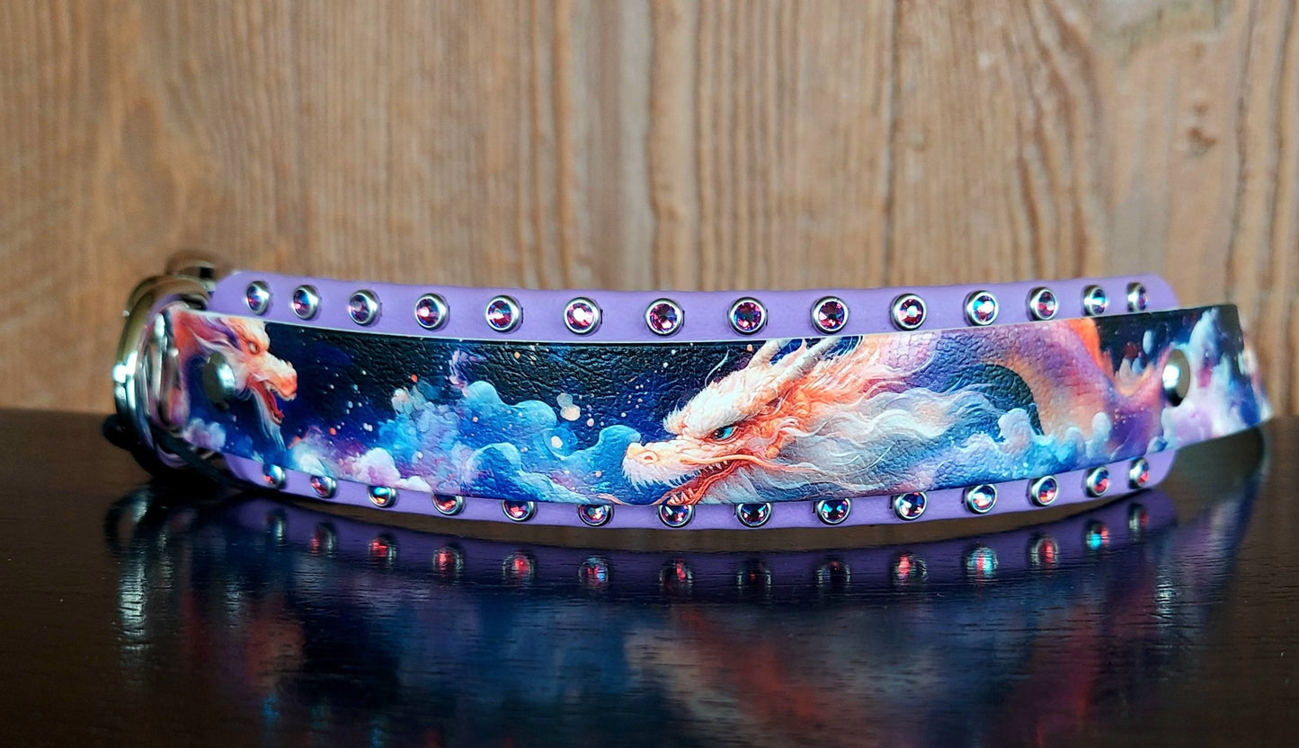 Sky Dragons Buckle Collar