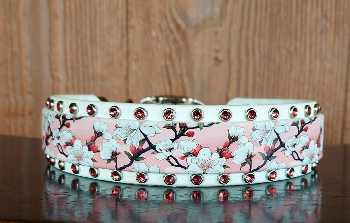 Cherry Blossoms Buckle Collar