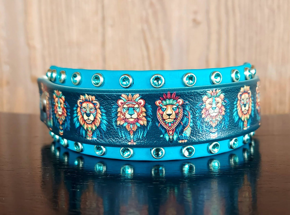 Courageous Lions MARTINGALE style collar